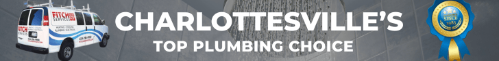 Ad for Charlottesville plumbing service.